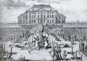 One of a series of eight etchings of Het Loo unknow artist
